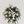 Green and White floral funeral wreath with stand